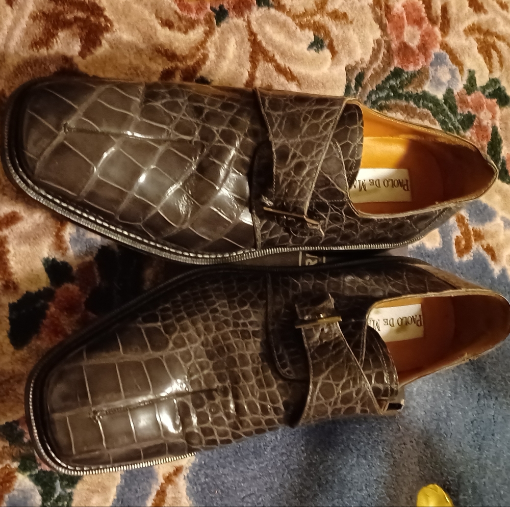 Alligator shoes size 12 Paolo de Marco by Mezlen
